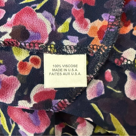 Misa Los Angeles by Revolve Black Floral Sheer Top. Size S - Picture 12 of 16